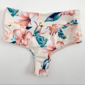 🦩2/$25 ZAFUL / High Waisted Floral Bikini Bottoms